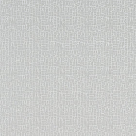 Maze Curtain Fabric Silver