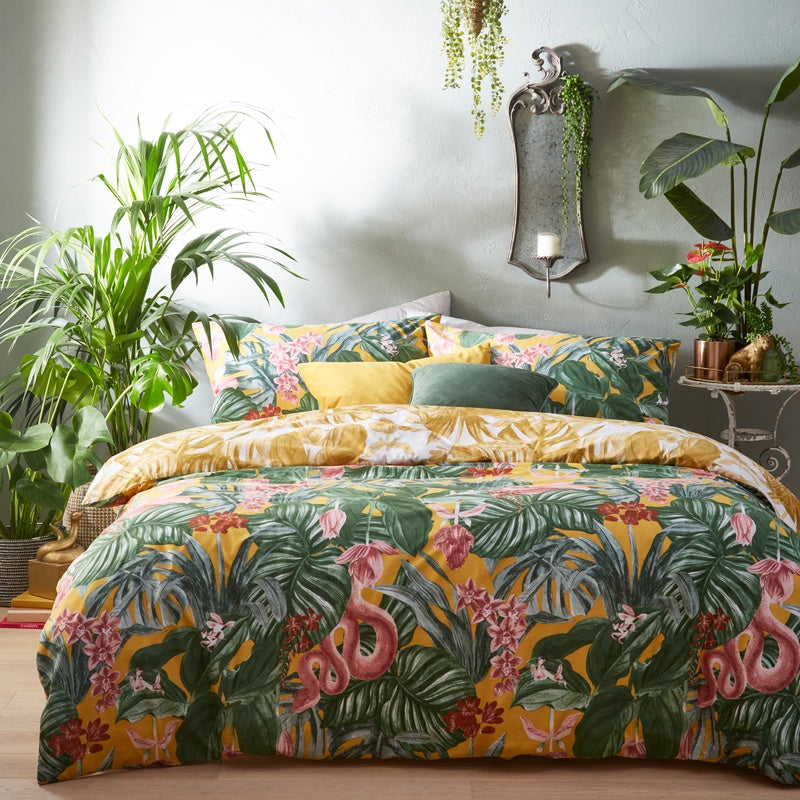 Medinilla Bedding Set Mustard
