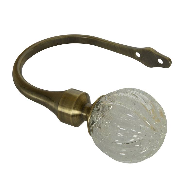 28mm Monarchy Eyelet Curtain Pole Antique Brass