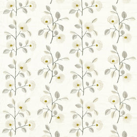 Monique Curtain Fabric Natural Pewter