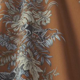 Monkeying Around Curtain Fabric Henna