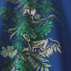 Monkeying Around Curtain Fabric Marine