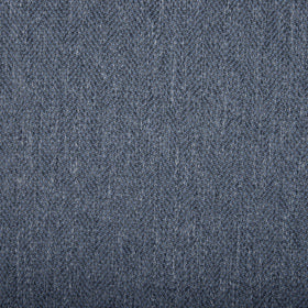 Herringbone Curtain Fabric Steel Blue
