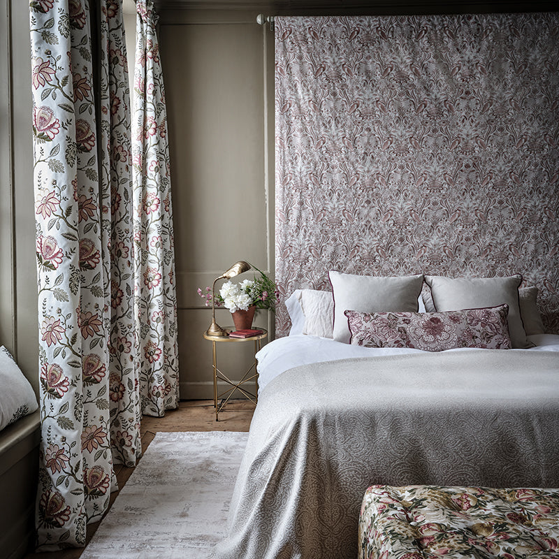 Nakuru Curtain Fabric Blush