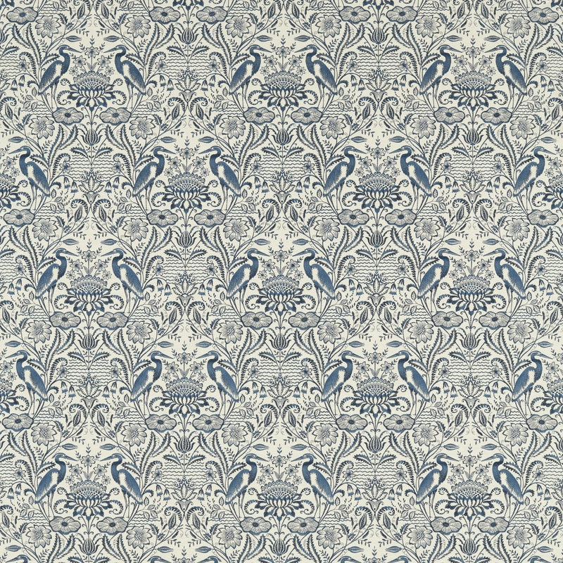 Nakuru Curtain Fabric Midnight Linen