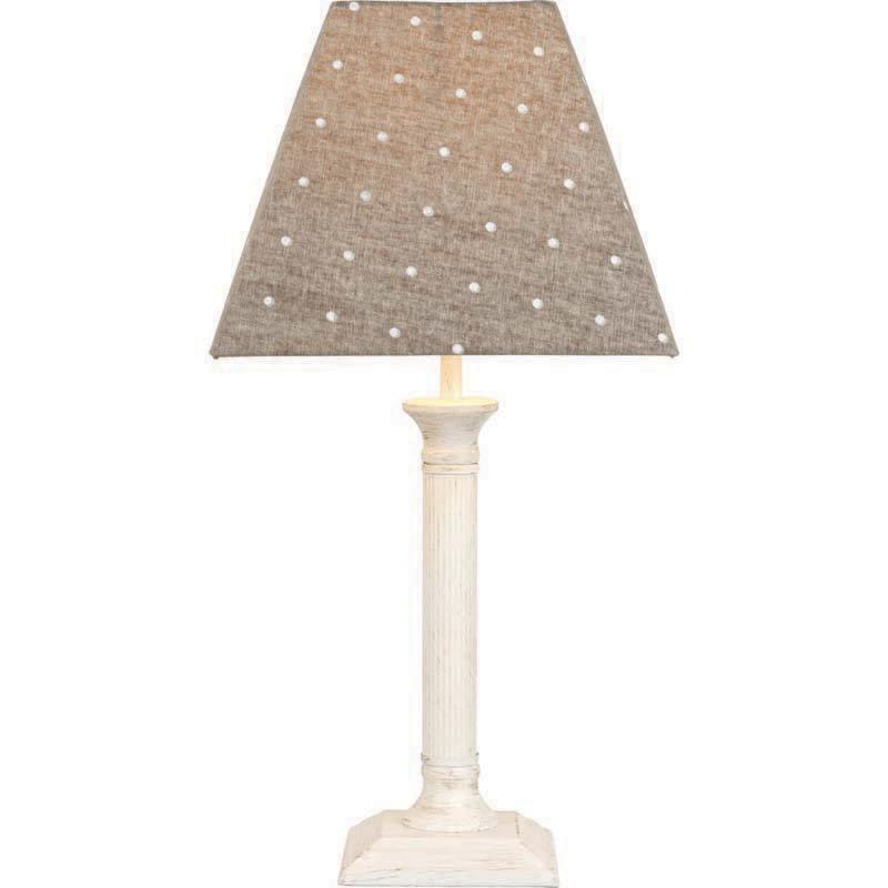 Nelson Table Lamp Antique White/Polka