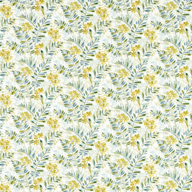 Clarke & Clarke New Grove Fabric Denim Citrus