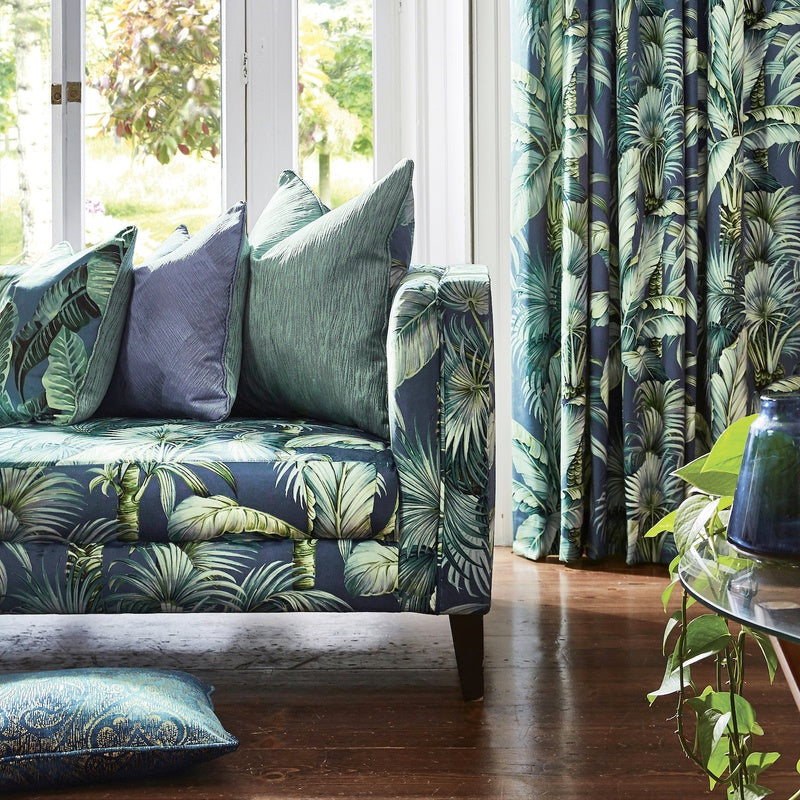 Prestigious Textiles Nicobar Velvet Fabric Ocean