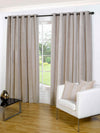 Notting Hill Ready Made Lined Eyelet Curtains Stone