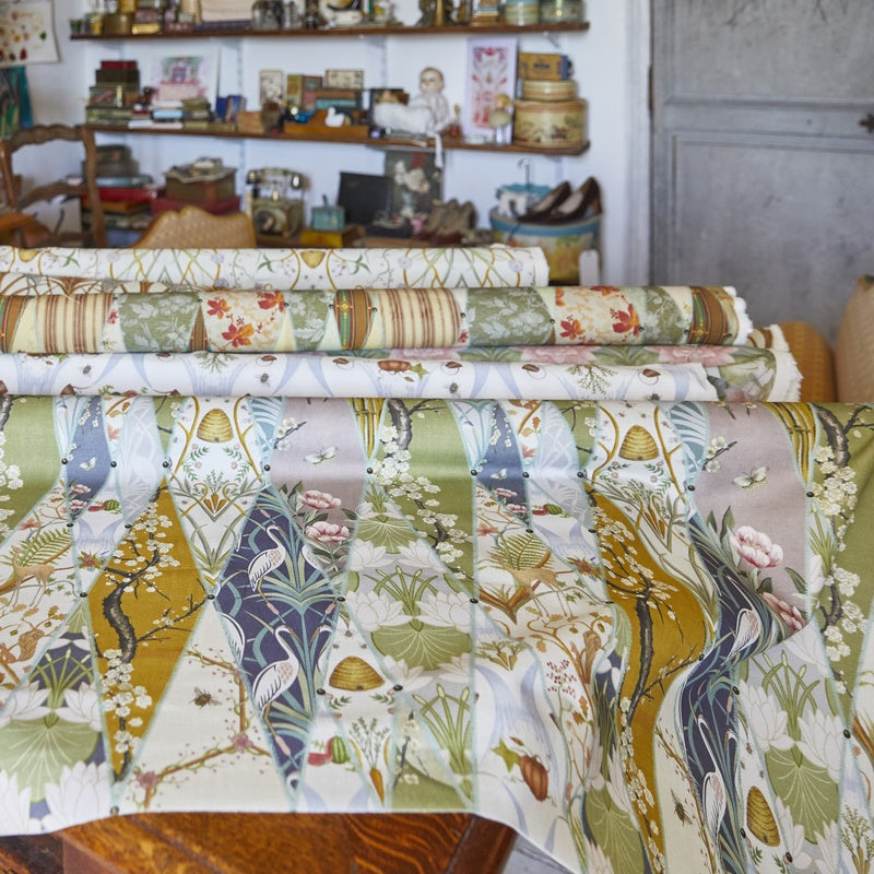 The Chateau by Angel Strawbridge Nouveau Wallpaper Fabric Multi