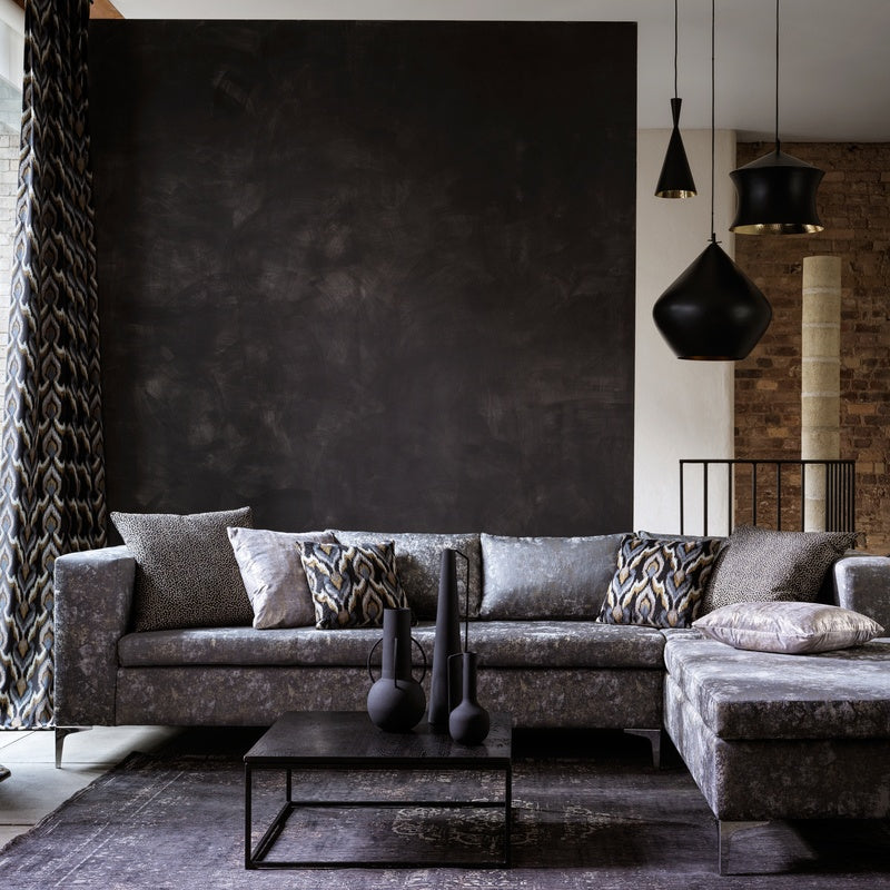Nuvola Curtain Fabric Pewter