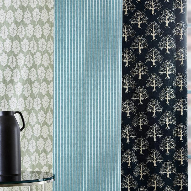iLiv Oak Leaf Fabric Duckegg