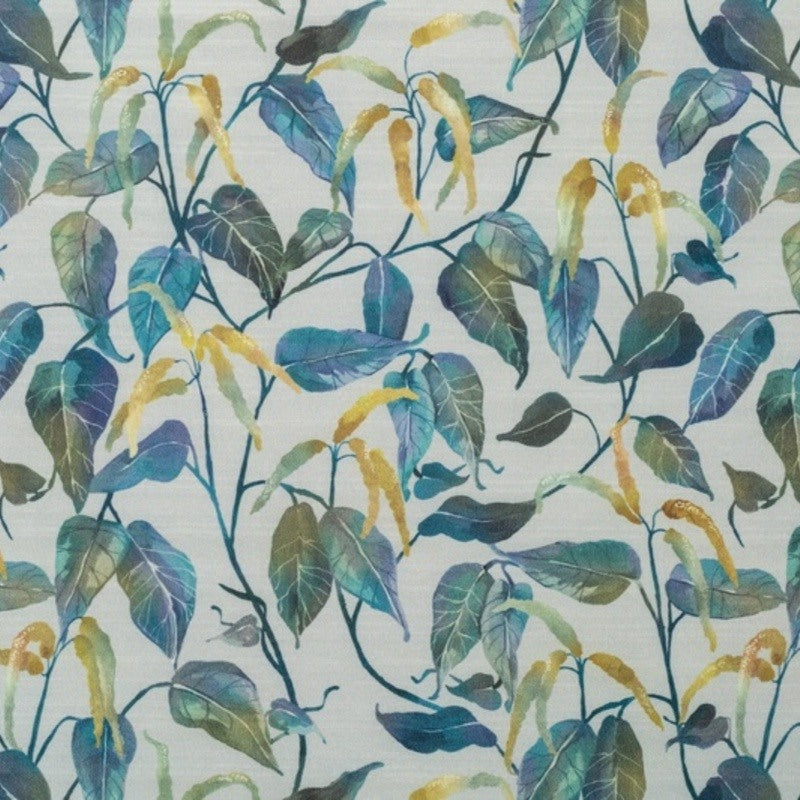 Linda Barker Octavias Tangle Velvet Fabric Ochre Cream Ochrecream