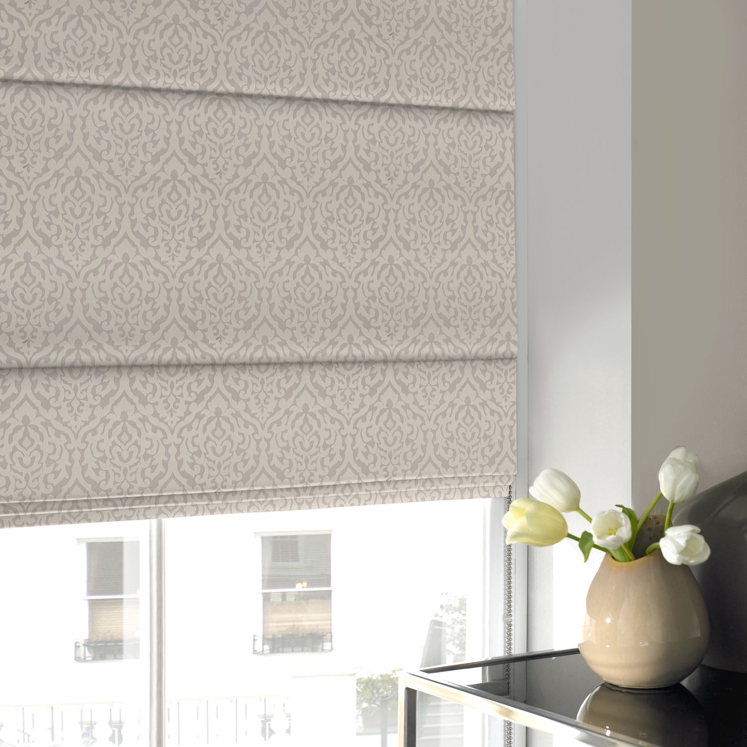 Orchid Roman Blind Vintage
