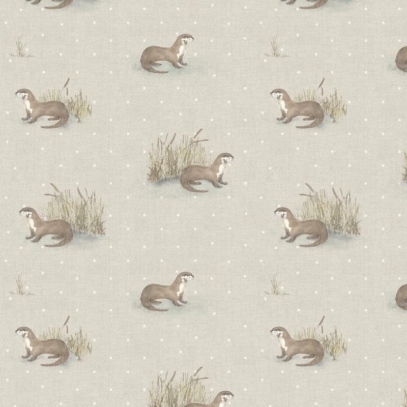 Otter Curtain Fabric Natural