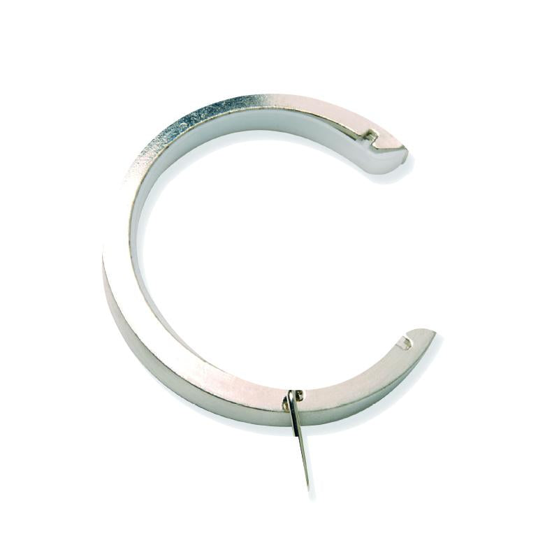 Crystal 28mm Bay Window Curtain Pole Graphite