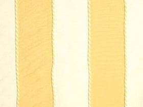 Corderd Stripe Curtain Fabric Lemon