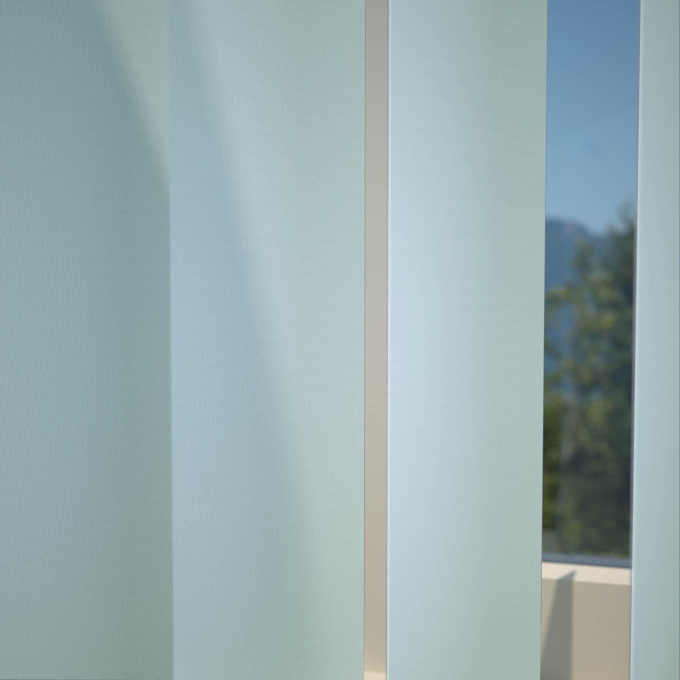 Plain PVC Vertical Blind Powder Blue
