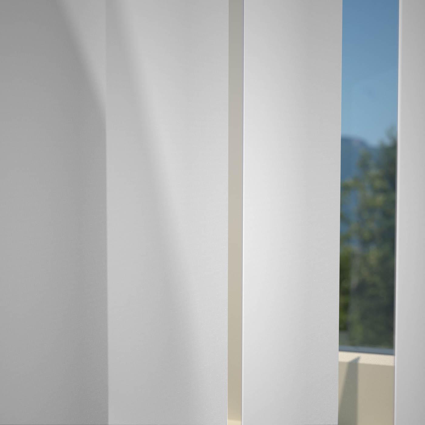 Plain PVC Vertical Blind White