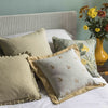 Falena Curtain Fabric Linen and Gold