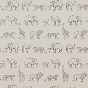 iLiv Prairie Animals Fabric Anthracite