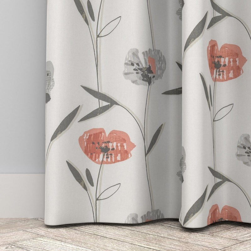 Rhode Island Made to Measure Curtains Coral