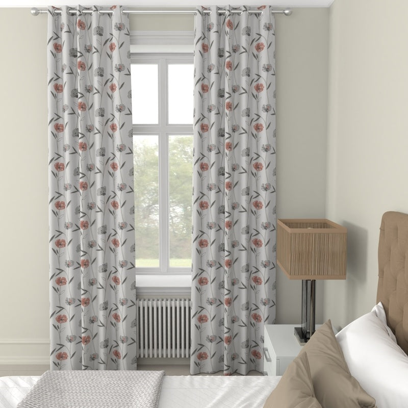 Rhode Island Made to Measure Curtains Coral
