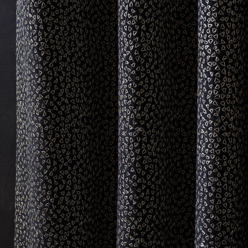 Clarke & Clarke Ricamo Fabric Nero