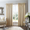 Rimini Ready Made Lined Curtains Natural