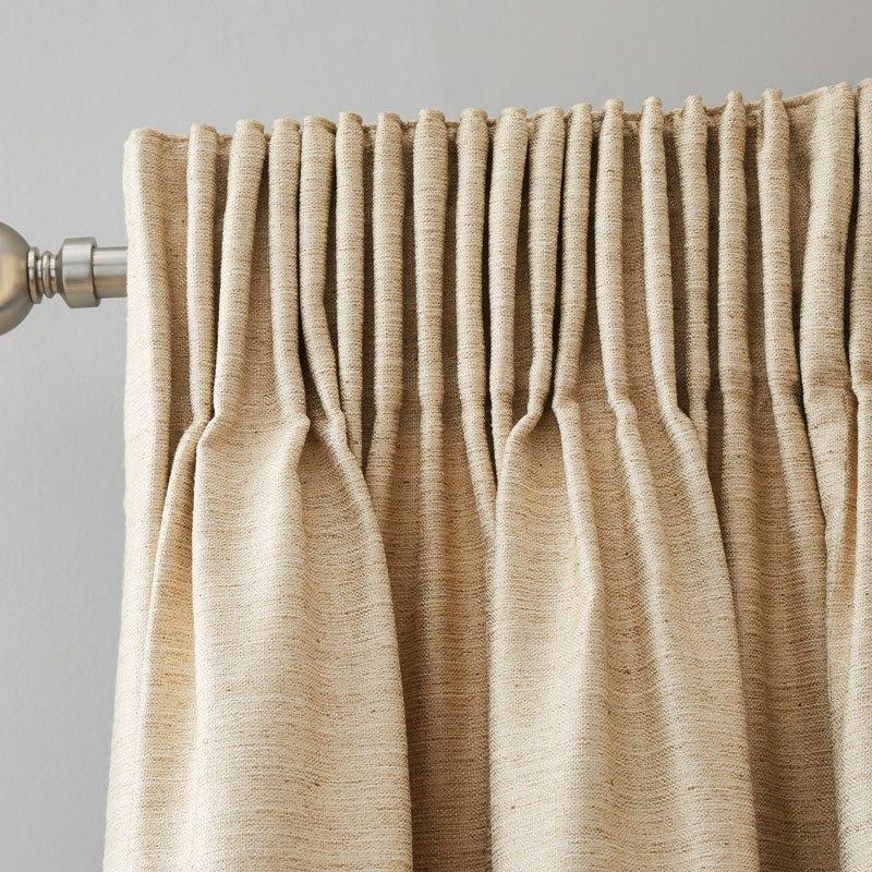 Rimini Ready Made Lined Curtains Natural