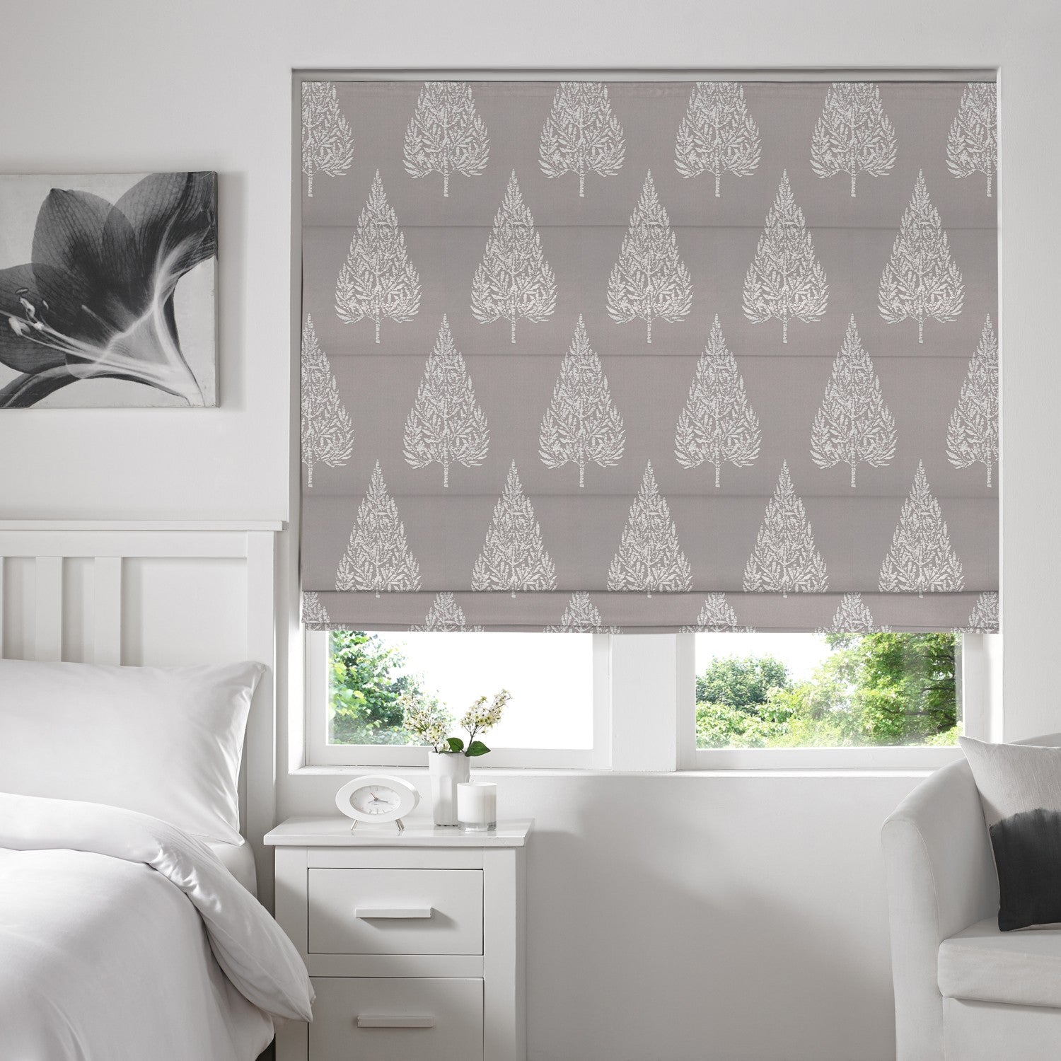 Ronda Roman Blind Pewter