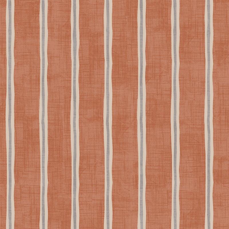 iLiv Rowing Stripe Fabric Paprika