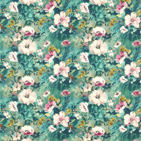 Rugosa Curtain Fabric Kingfisher
