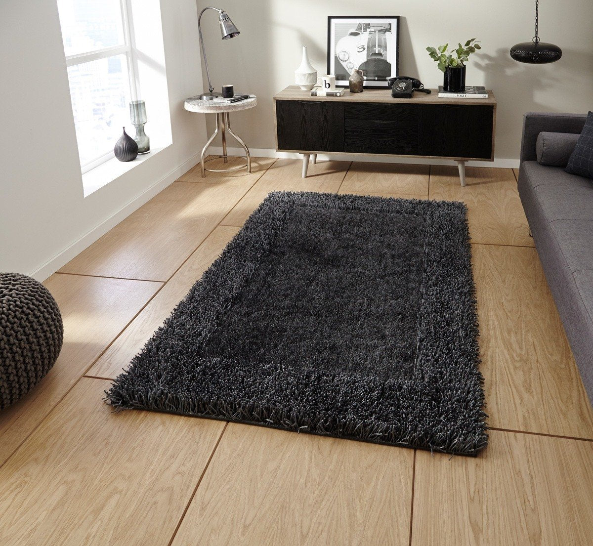Sable2 Rug Charcoal
