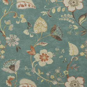 Samara Curtain Fabric Teal