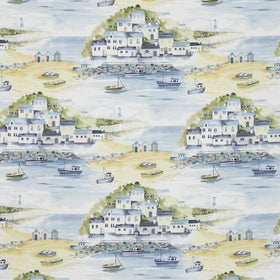 Seaside Curtain Fabric Riviera