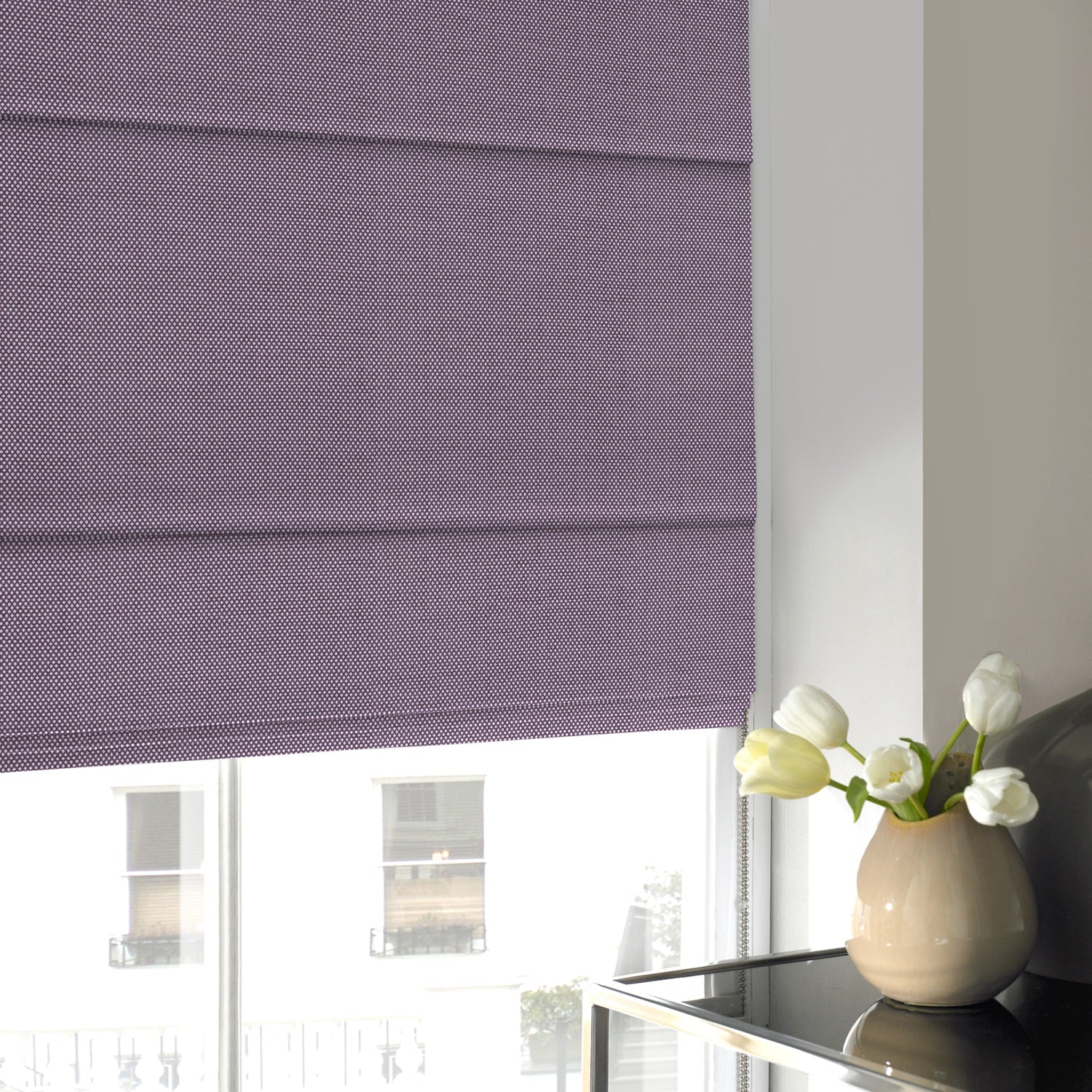 Seville Roman Blind Aubergine