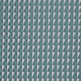 Shard Curtain Fabric Aqua