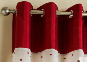 Sloane Eyelet Panel Red