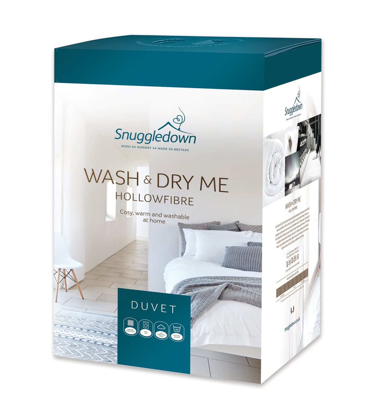 Snuggledown Wash and Dry Me Hollowfibre Thermofill 10.5 Tog Duvet