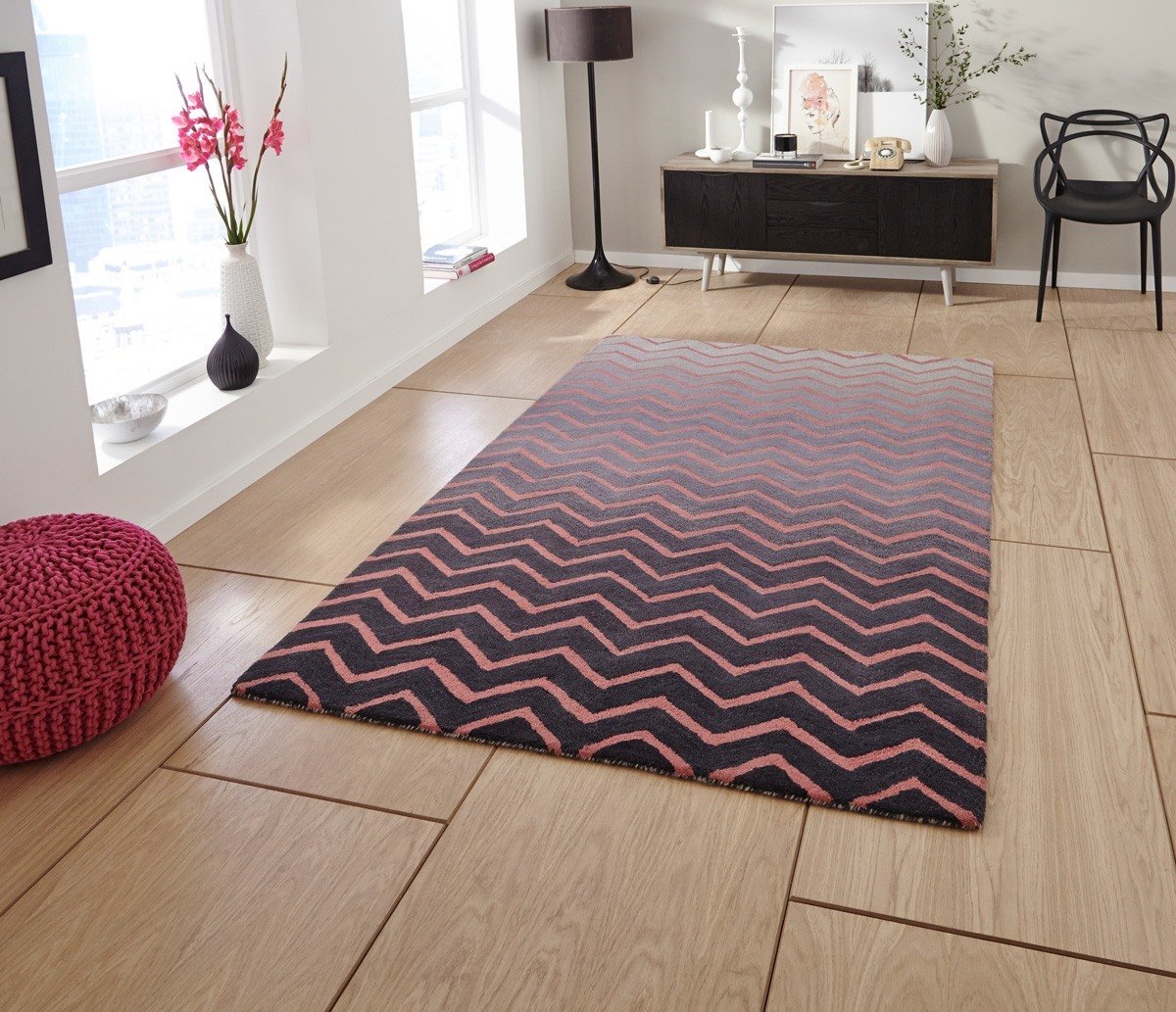 Spectrum SP22 Rug Grey Pink