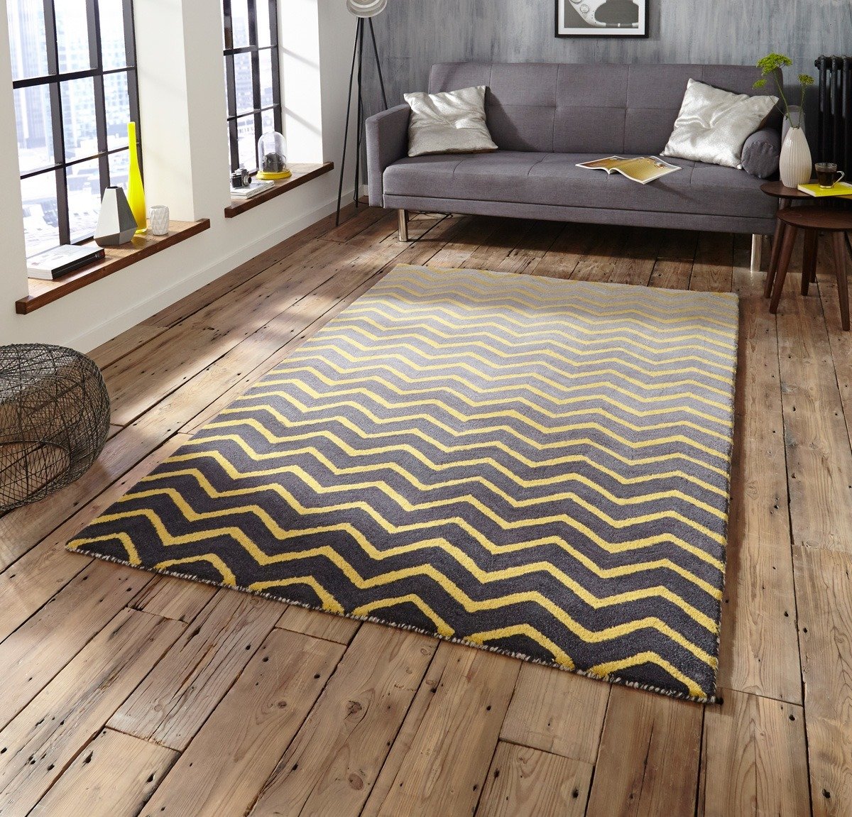 Spectrum SP22 Rug Grey Yellow