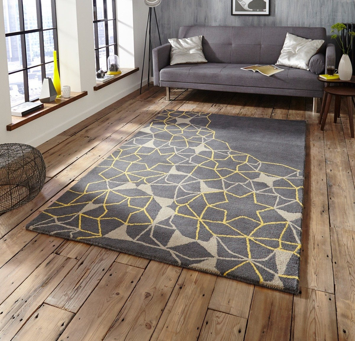 Spectrum SP37 Rug Grey Yellow