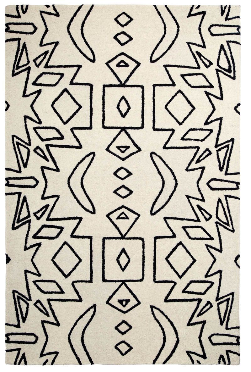 Spectrum SP41 Rug White Black