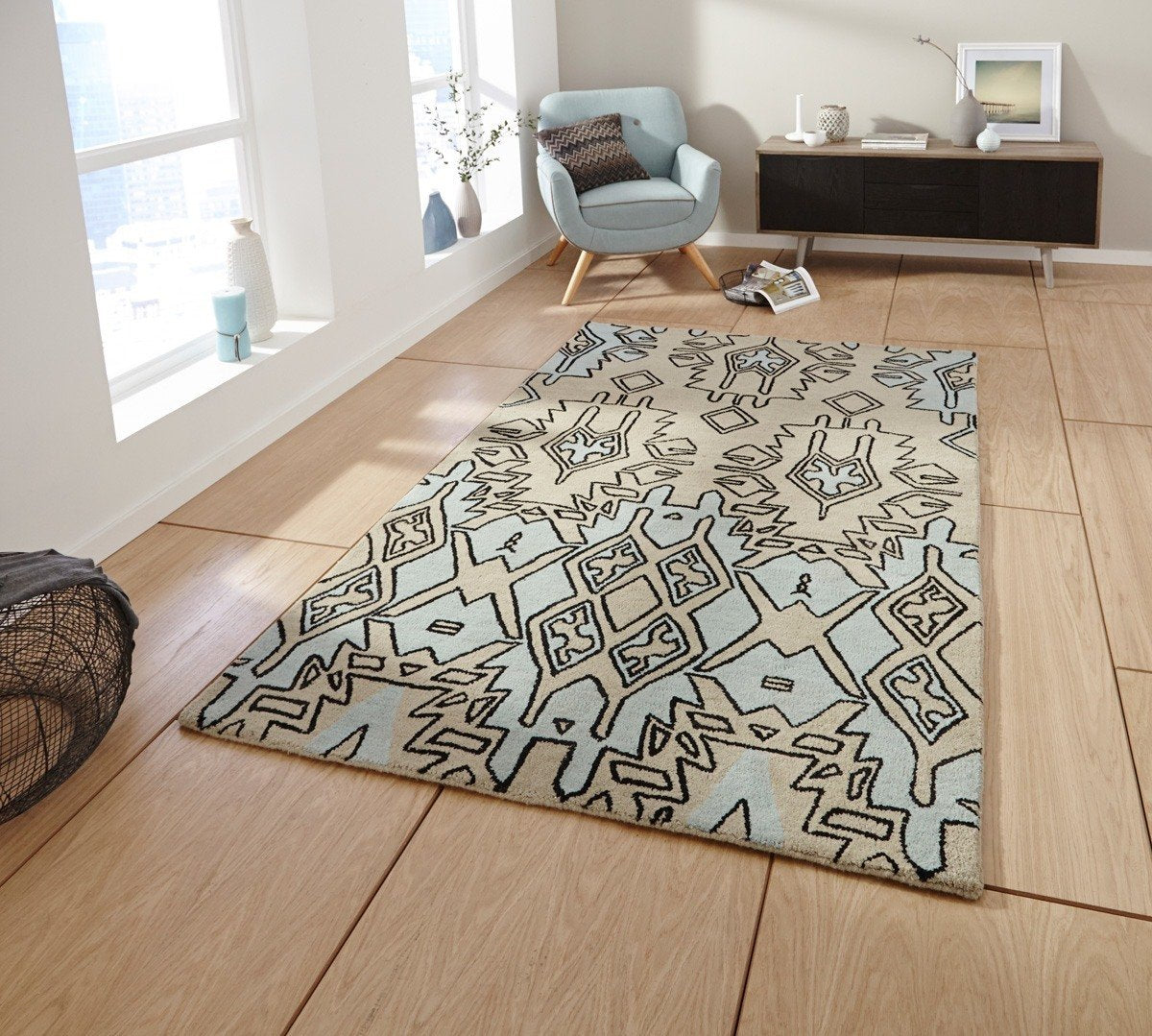 Spectrum SP83 Rug Beige Blue