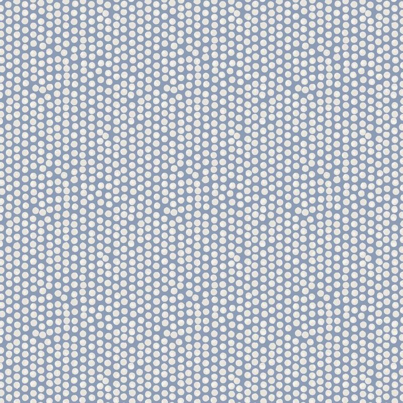 Spotty Fabric China Blue