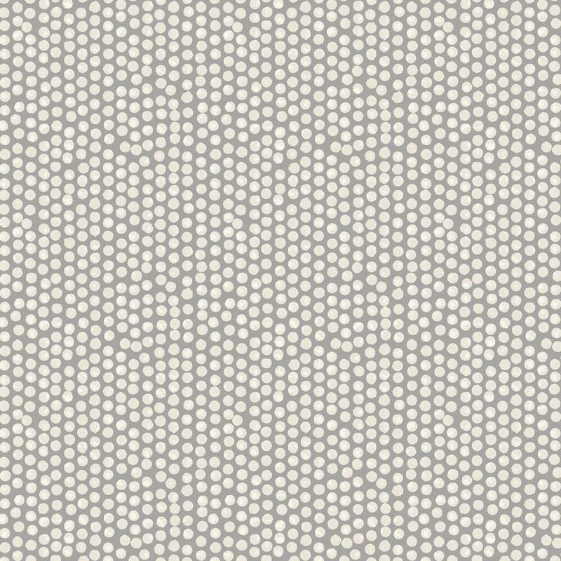 Spotty Curtain Fabric Grey