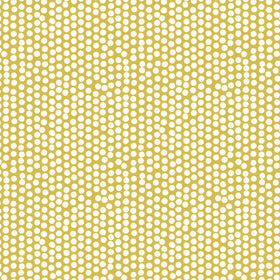 Spotty Curtain Fabric Ochre