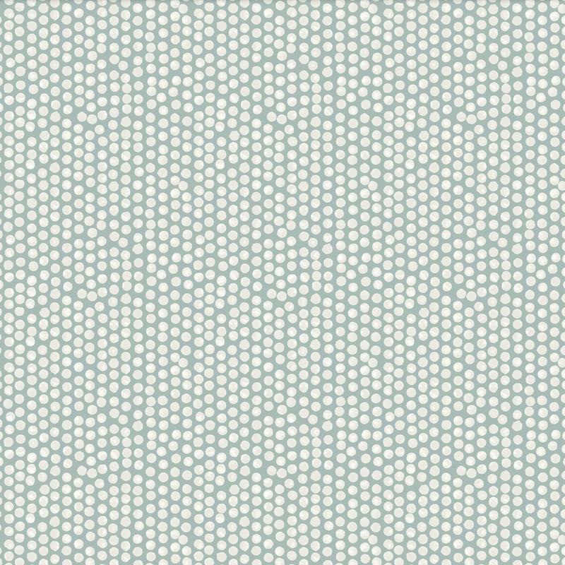 Spotty Curtain Fabric Seafoam