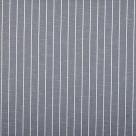 Stria Curtain Fabric Indigo